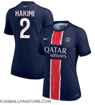 Paris Saint-Germain Achraf Hakimi #2 Replik Heimtrikot Damen 2024-25 Kurzarm